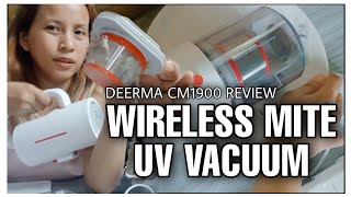 DEERMA CM1900 WIRELESS MITE UV VACUUM CLEANER REVIEW #EARTHRECOMMENDS #UNBOXING