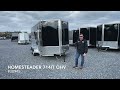 homesteader 7x14 v nose enclosed cargo trailer ohv package