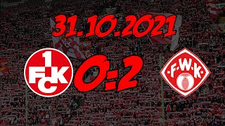 1. FC Kaiserslautern 0:2 Würzburger Kickers – 31.10.2021 – ALTER…