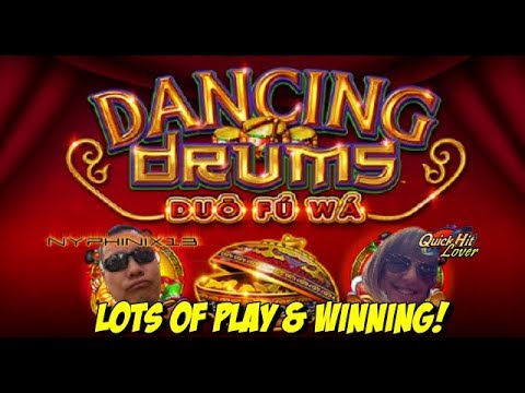 DANCING DRUMS Slot Bonuses NICE WINS! - YouTube