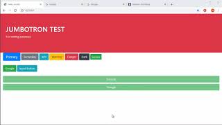 Bootstrap 4 Tutorial - 9 - Buttons