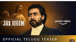 Jai Bhim Official Teaser (Telugu) | Suriya | New Tamil Movie 2021 | Amazon Prime video | #jaybhim