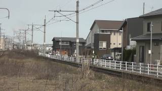 485系3000番台 団体臨時列車 ありがとう信越 亀田駅通過