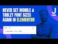 Never Set Mobile & Tablet Font Sizes Again! (CSS Clamp + Elementor)