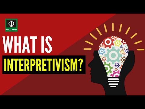 What is the main focus of interpretive theory?
