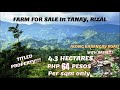 (PROPERTY#74) PHP 64 PER SQM ONLY - TANAY RIZAL WITH BATIS - TITLED !!! Full video @ PROPERTY #74