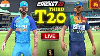 India vs Sri Lanka 3rd T20 Match - Cricket 22 Live - RtxVivek | Later Stumble Guys
