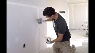 HOW TO TAPE DRYWALL (BUTT JOINTS WITH PAPER TAPE)