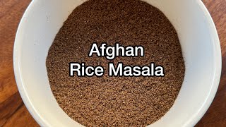Afghan Rice (Pulao) Masala