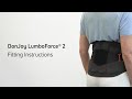 DonJoy LumboForce® 2 Fitting Instructions