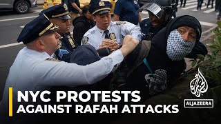 Several arrests as protesters march in New York City against Rafah incursion
