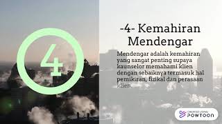 Kemahiran asas kaunseling dan ciri-ciri