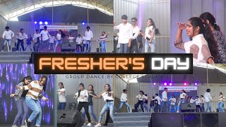 FRESHERS DAY GROUP DANCE✨ | FUSION DANCE 💃🏻| AISAT COLLEGE STUDENTS GROUP DANCE ❤️‍🔥