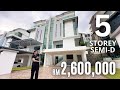 House Tour 84: 5 Sty Modern Semi-D w Private Lift | Huge Car Porch in Kingsley Hill , Putra Heights