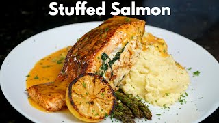 How To Make Stuffed Salmon | Easy \u0026 Delicious Salmon Recipe