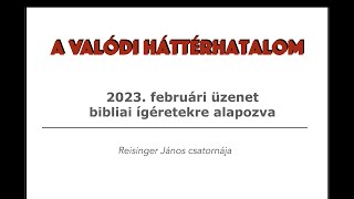 Február havi üzenet, 2023 - Reisinger János