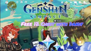 Genshin Impact | Free 12 Chest with Dandy's Challenge! full place guide