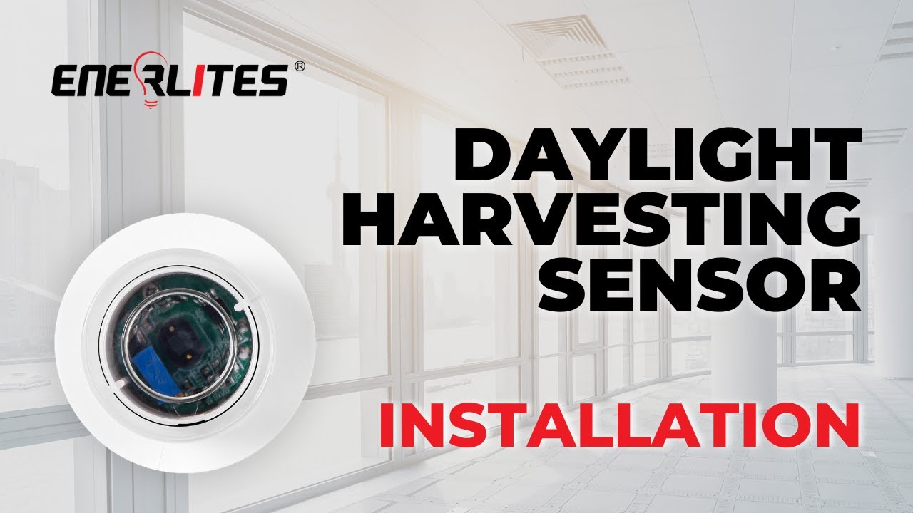 Daylight Harvesting Sensor Installation Enerlites Youtube