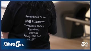 Family held a special memorial for their loved one who was found in Davis Mortuary