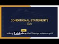 Crushing Codecademy PRO WEB DEVELOPMENT career path Challenge - Quiz