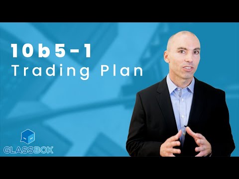 10b5-1 Trading Plan - YouTube