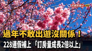 過年不敢出遊沒關係！ 228連假補上 「訂房量成長2倍以上」－民視新聞