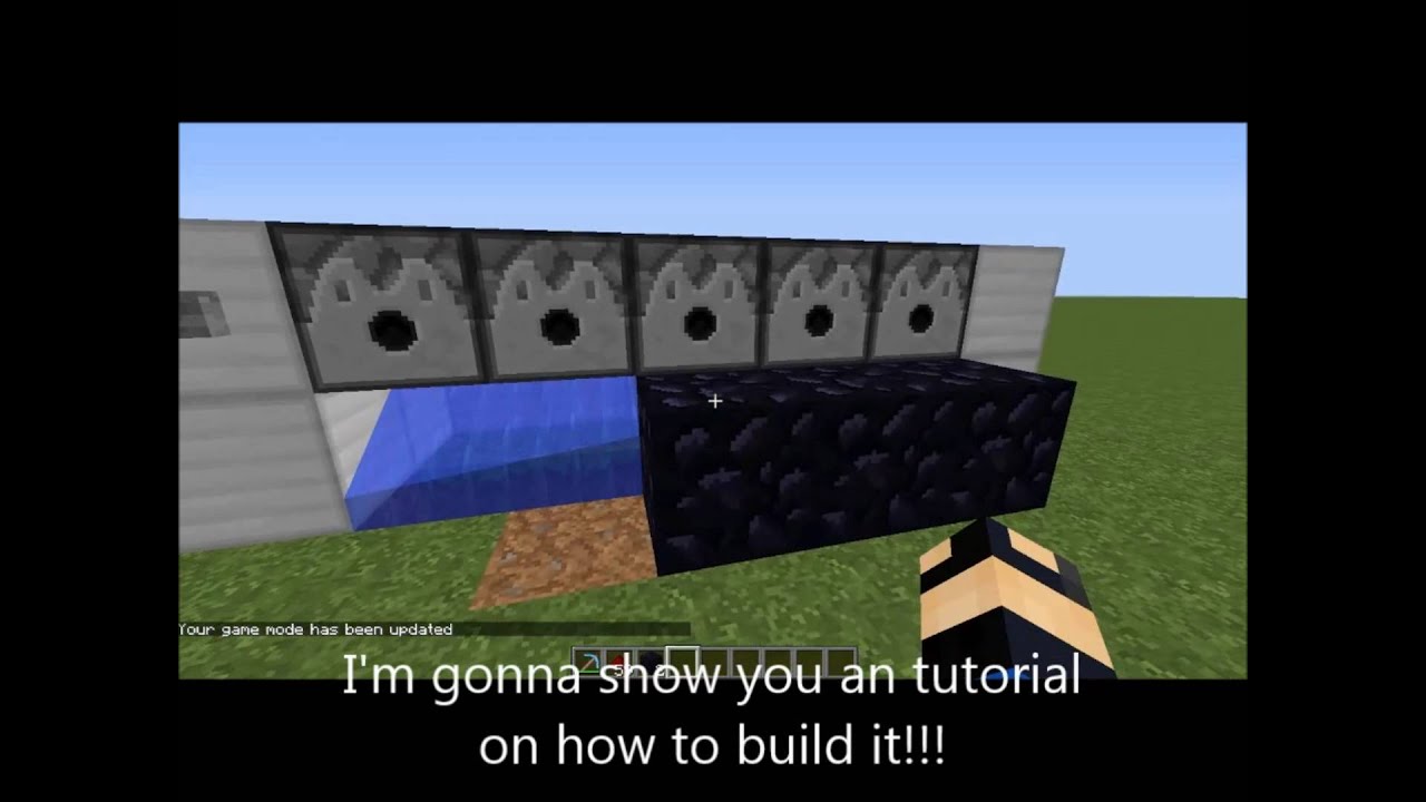 Minecraft Tutorial 1 Obsidian Generator Youtube