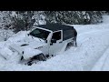 supercharged snow wheeling with all the rev limiter