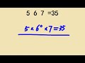 六年级附加题：添加符号，5 6 7=35，惯性思维