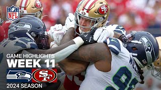 Seattle Seahawks vs. San Francisco 49ers Game Highlights | NFL 2024 Season Week 11