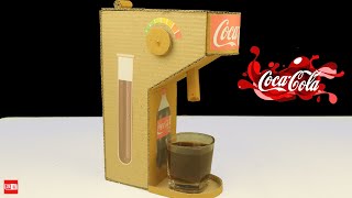 How to Make Coca Cola Fountain Machine from Cardboard at Home