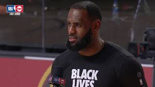 Lebron James Speaks On Lakers Win On Mamba Day And Jacob Blake | Postgame Interview