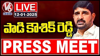 MLA Padi Kaushik Reddy Press Meet Live | V6 News