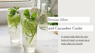 Sekanjabin Drink (Persian Mint \u0026 Cucumber Cooler)