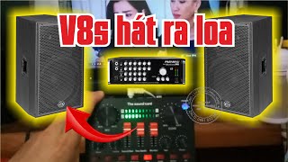 Cục đẩy cho vang cơ để hát livestream | V8s cắm qua âmly hát karaoke