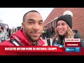 buckeyes arrive in columbus after winning national championship in atlanta