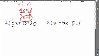 2.2 - Solving Multi-Step Equations Part 2