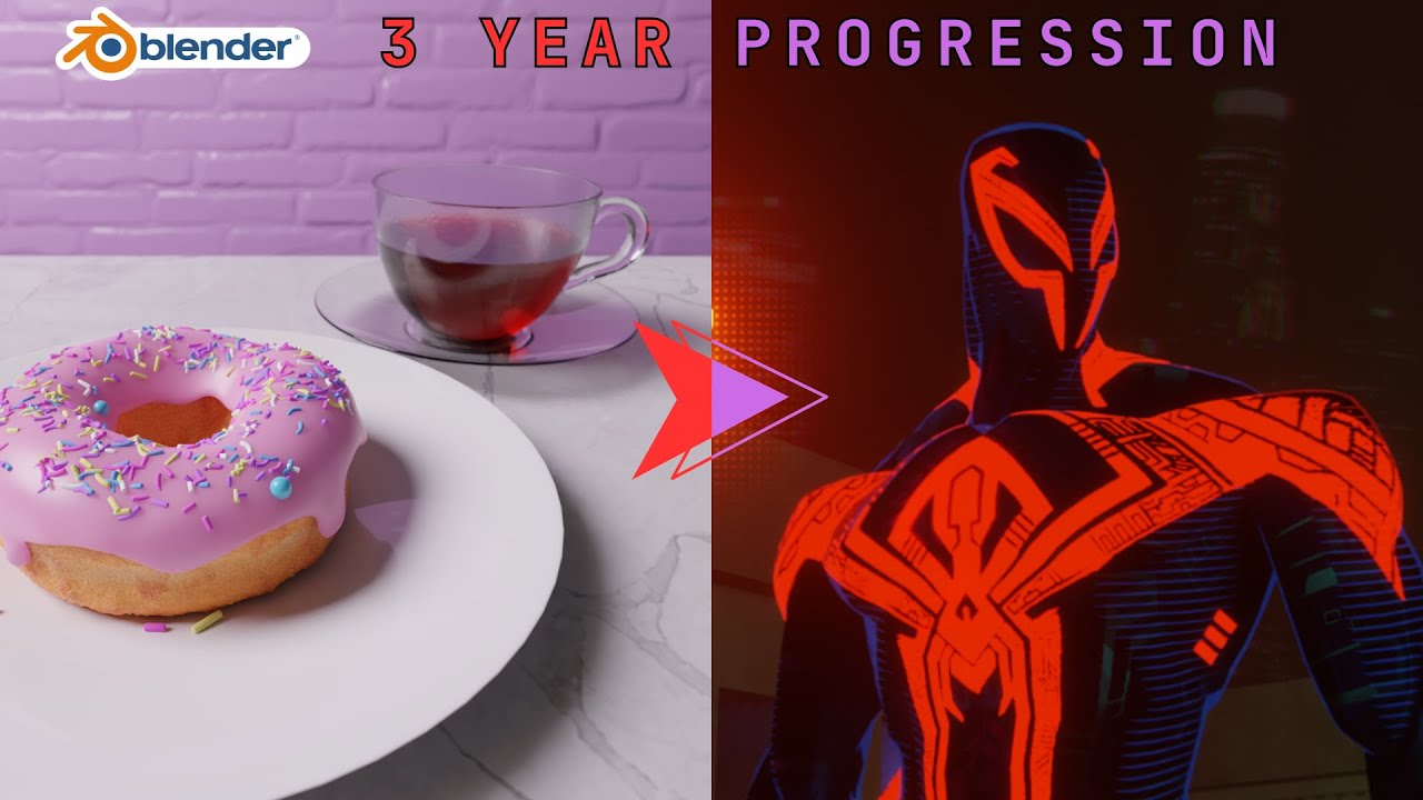 My 3 Year Blender Progression Youtube