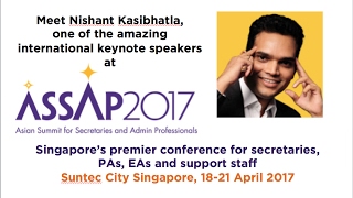Nishant Kasibhatla, Keynote Speaker at The Asian Summit for Secretaries and PAs