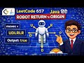 LeetCode 657 Robot Return to Origin | Java Solution in Hindi | Easy String Problem