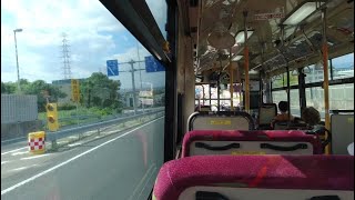 【路線バス車窓】R163を下る四條畷市コミュニティバス　イオンモール四條畷行