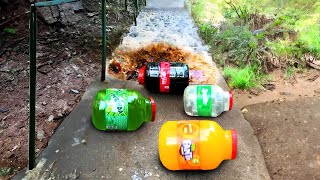 Rolling Colorful Glass Bottles⚠️ #shorts #asmr #satisfying #breakingbottles