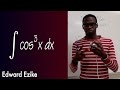 Integral of cos^3(x), with trig identity, calculus 2 tutorial