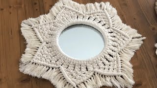 Macrame mirror / makrome ayna / diy / kendin yap