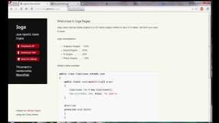 joge (Java OpenGL Game Engine) tutorial 1