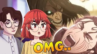 They SHOWED that!? - Attack on Titan All Openings 1-7 - VTubers React!