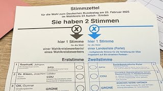 Bundestagswahl 2025 🇩🇪 Wahlbenachrichtigung, Stimmzettel, Wahlschein \u0026 Briefwahl komplett Anleitung