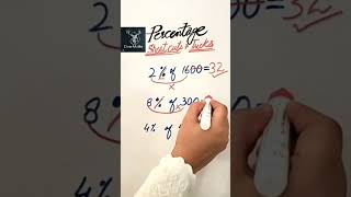 Find Percentages in second DeerMaths | Percentage Problems #maths #trending #shorts