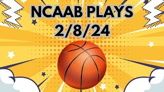 College Basketball Picks & Predictions Today 2/8/24