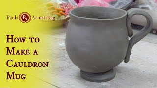 How to make a pinch pot Cauldron mug.